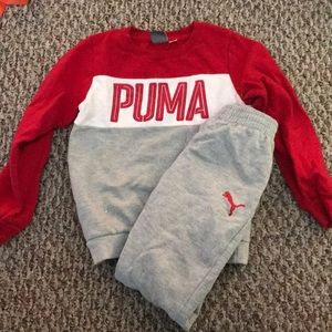 Boys puma sweatsuit